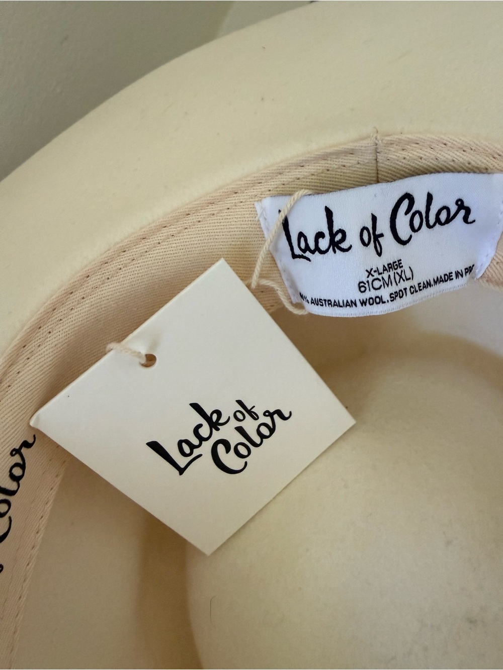 Lack of Color Vintage Ribbon Fedora hats NWT- Choice of Color and Size! - Picture 6 of 10